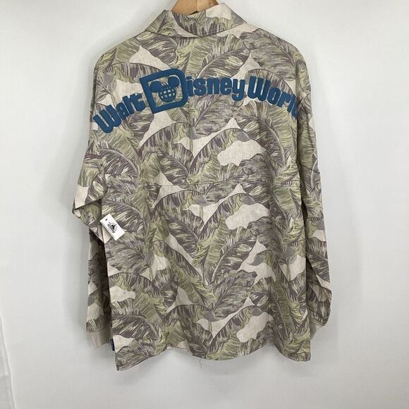 NWT Men's Disney Linen/Cotton Blend Spirit Jersey-medium palm‎ - Picture 2 of 13